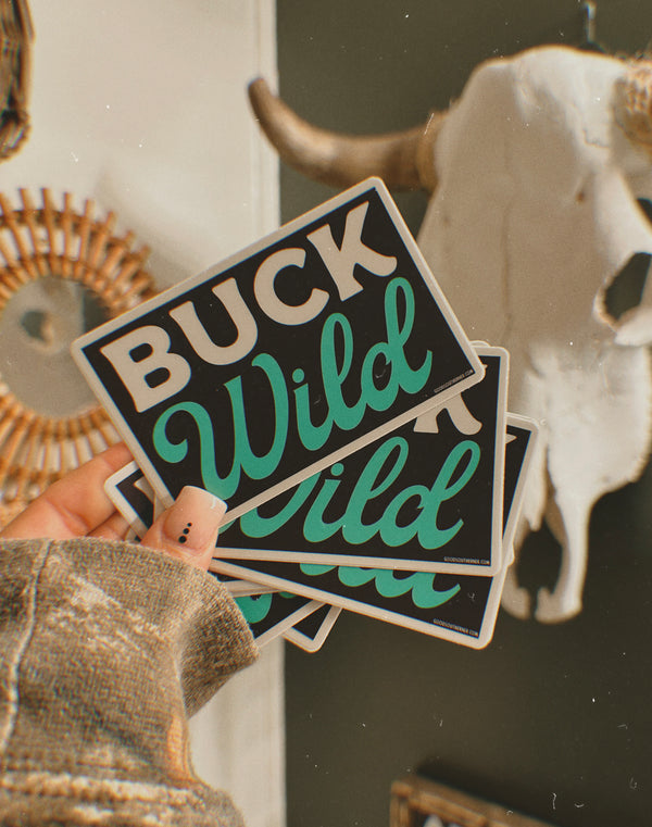 BUCK WILD STICKER