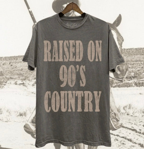 ACID WASHED RAISED ON 90’S COUNTRY TEE