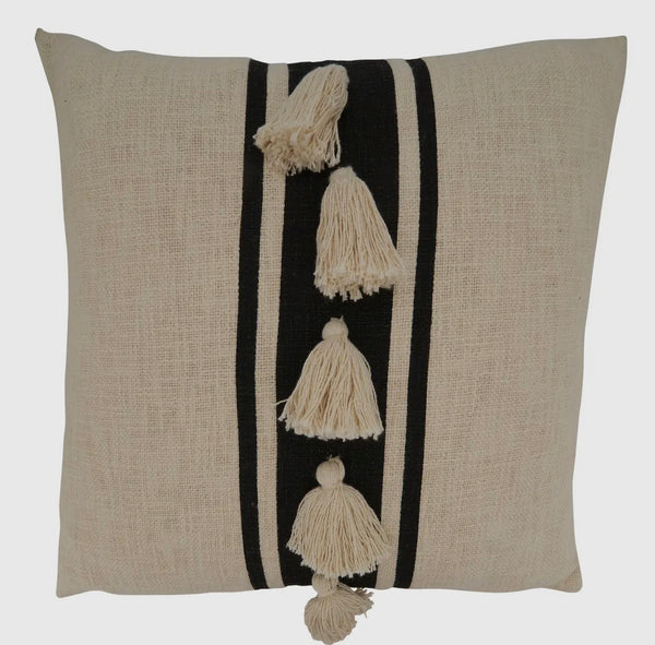 20” TASSEL PILLOW COVER