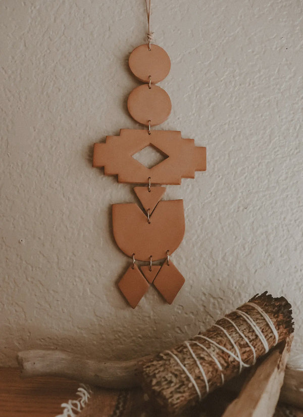 HANDMADE BOHO CLAY WALL HANGING