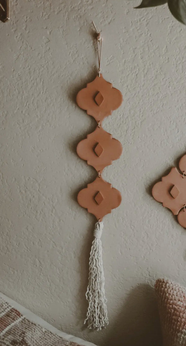 HANDMADE BOHO CLAY WALL HANGING