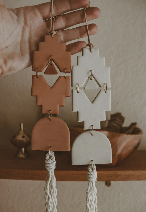 HANDMADE BOHO CLAY WALL HANGING