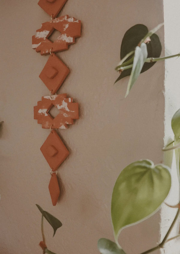 HANDMADE BOHO CLAY WALL HANGING