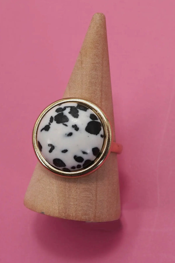 GOLD SPECKLED RING