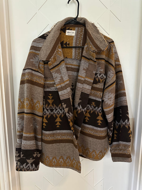 Western hippie shacket size large