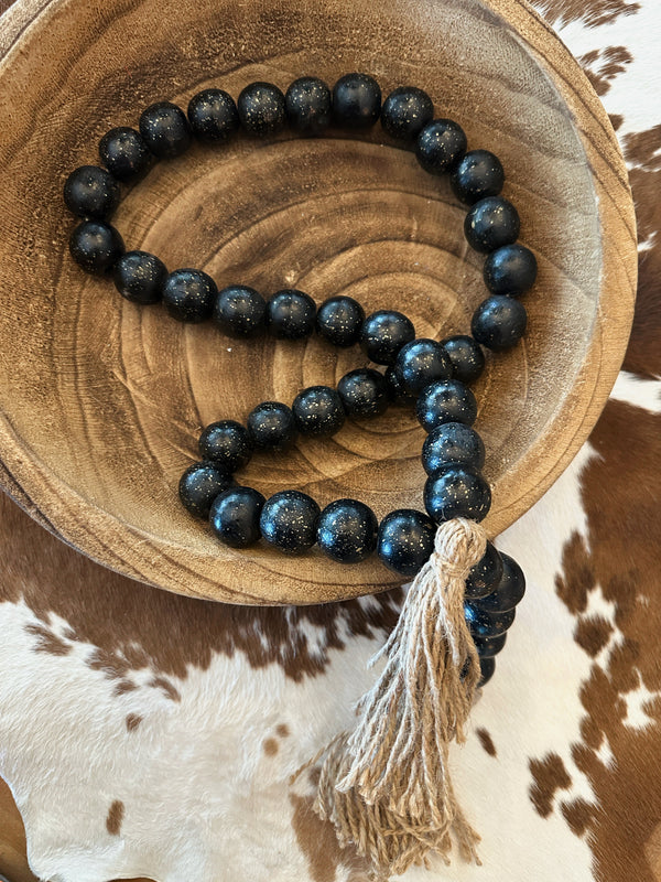 SPECKLED 41” BEADED FRINGE GARLAND