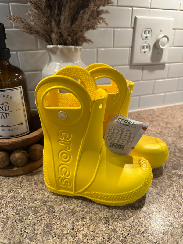 Little kid croc handle it boots size c8