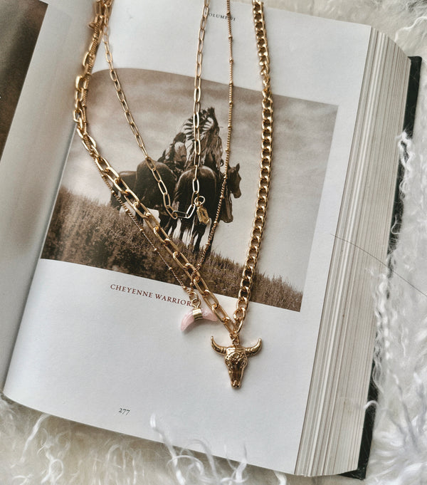 THREE STRAND WILD WEST NECKLACE