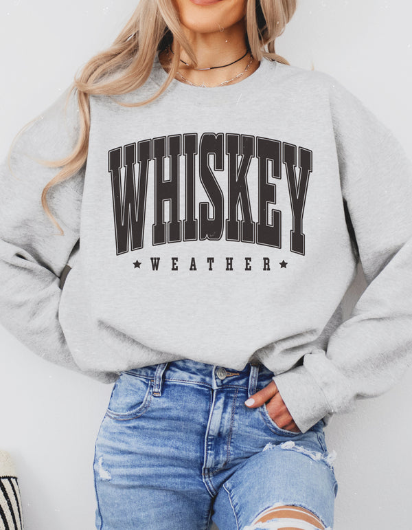 WHISKEY WEATHER GRAY CREW