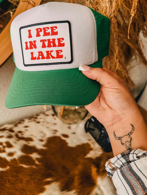 I PEE IN THE LAKE HAT