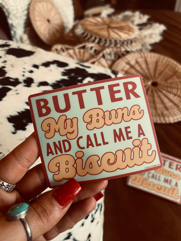 BUTTER MY BUNS STICKER