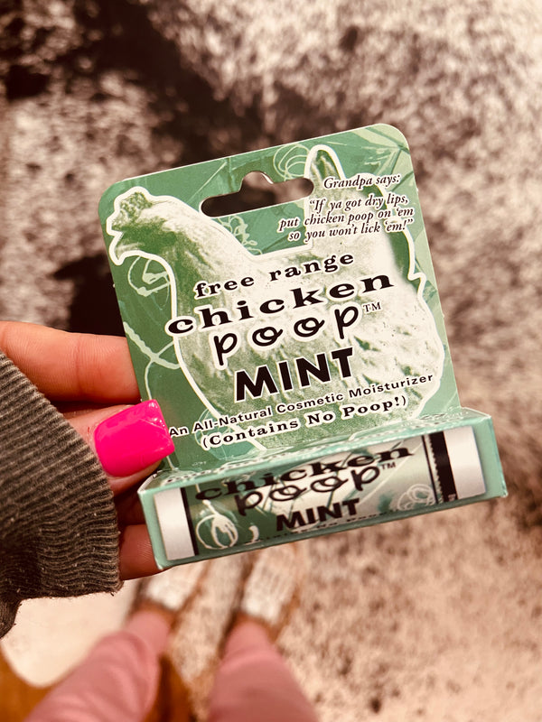 MINT CHICKEN POOP LIP BALM