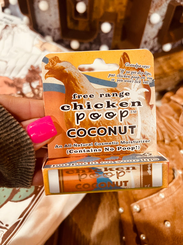 COCONUT CHICKEN POOP LIP BALM